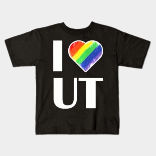 Lgbt Ut Rainbow Pride Lgbt Ut Pride Kids T-Shirt